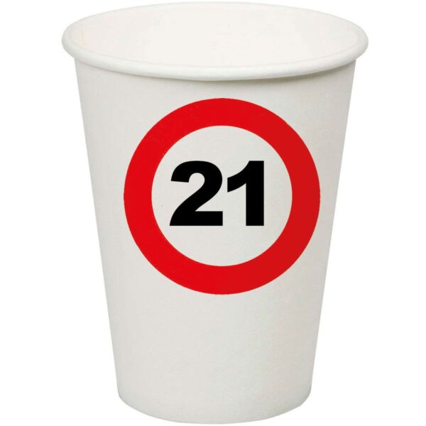 Bicchieri con Numero Limite 21