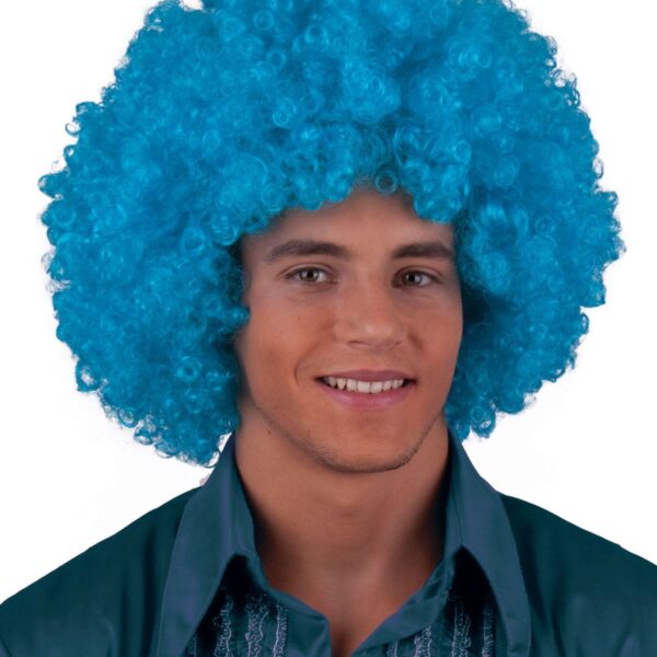 Parrucca Turchese Afro Disco