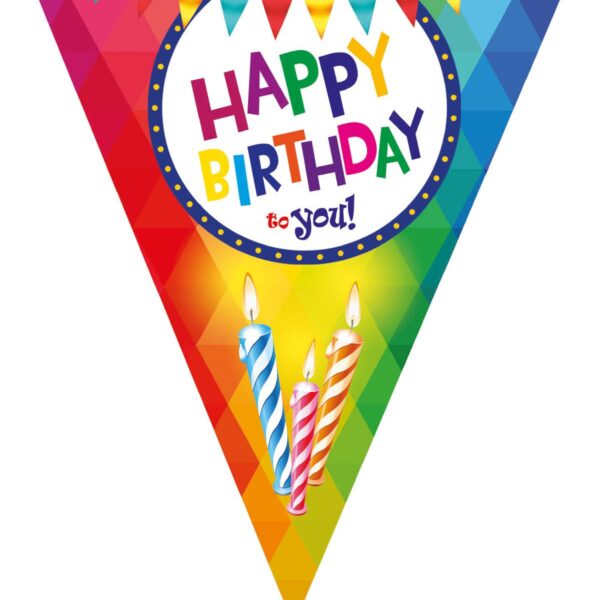 Festone Bandierine Happy Birthday