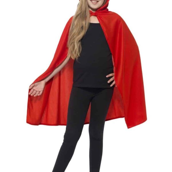 Mantello Rosso con Cappuccio