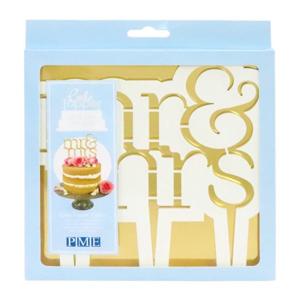 PME Cake Topper  Mr & Mrs - Moderno