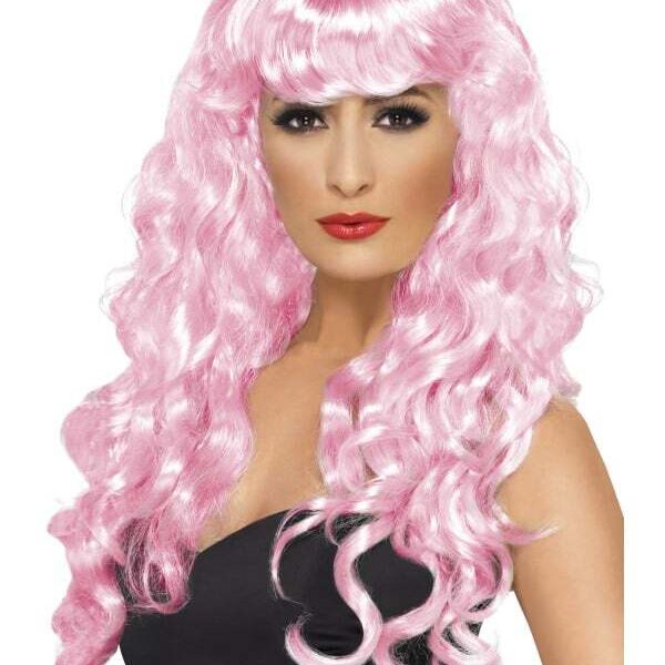 Parrucca da Sirena Rosa