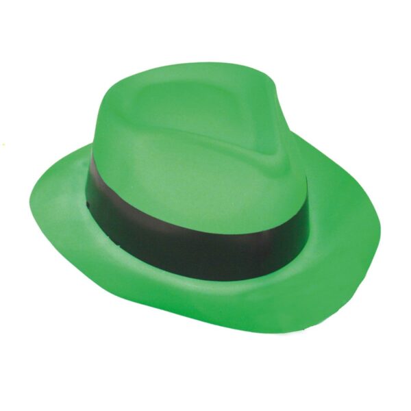 Cappello Verde da Gangster Fluorescente