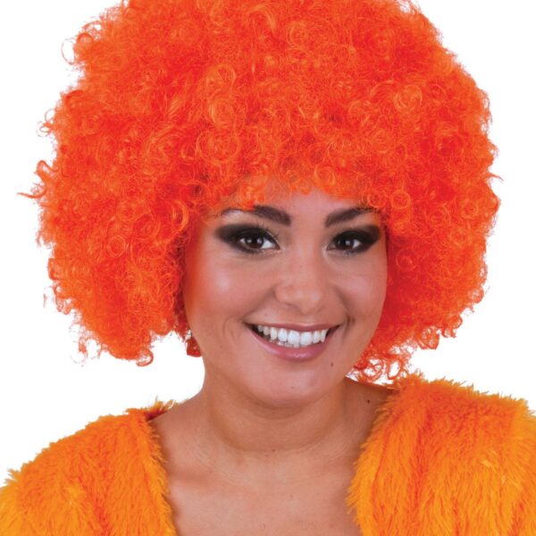 Parrucca Arancione Hippie Afro