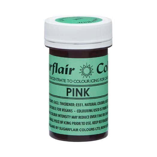 Sugarflair NatraDi Colorante Rosa in Pasta Naturale 25 Gr.