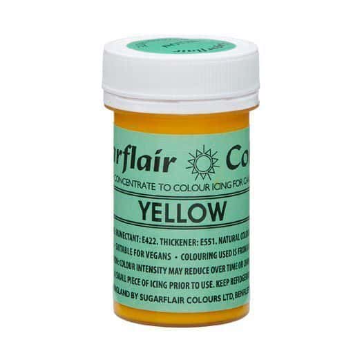 Sugarflair NatraDi Colorante Giallo in Pasta Naturale 25 Gr.
