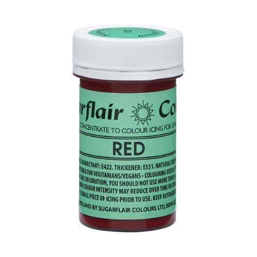 Sugarflair NatraDi Colorante Rosso in Pasta Naturale 25 Gr.