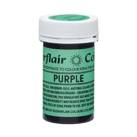 Sugarflair NatraDi Colorante Viola in Pasta Naturale 25 Gr.