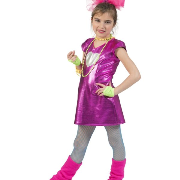 Costume Fucsia con Cuore Disco