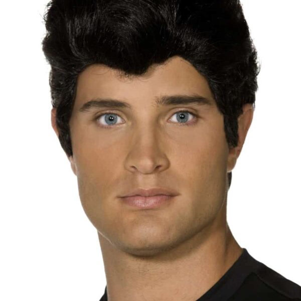 Parrucca nera da Danny "Grease"