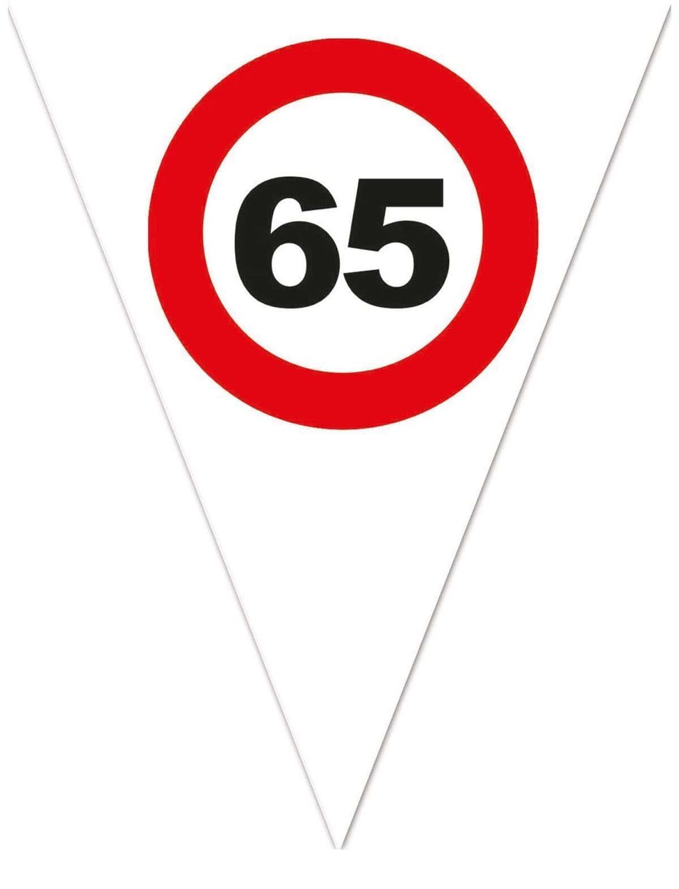 Festone Bandierina Numero Limite 65