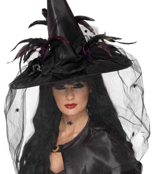 Cappello da Strega Nero Metallizzato
