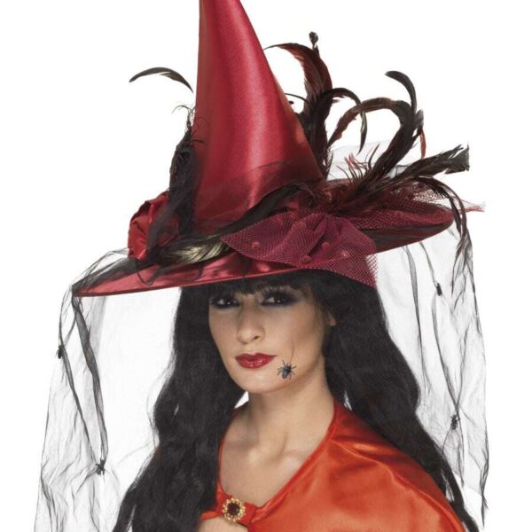 Cappello da Strega Rosso Metallizzato