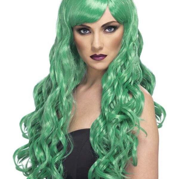 Parrucca Verde Lunga Mossa