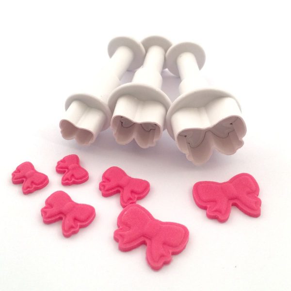 Dekofee Mini Stampini a Espulsione Fiocchi Set 3pz