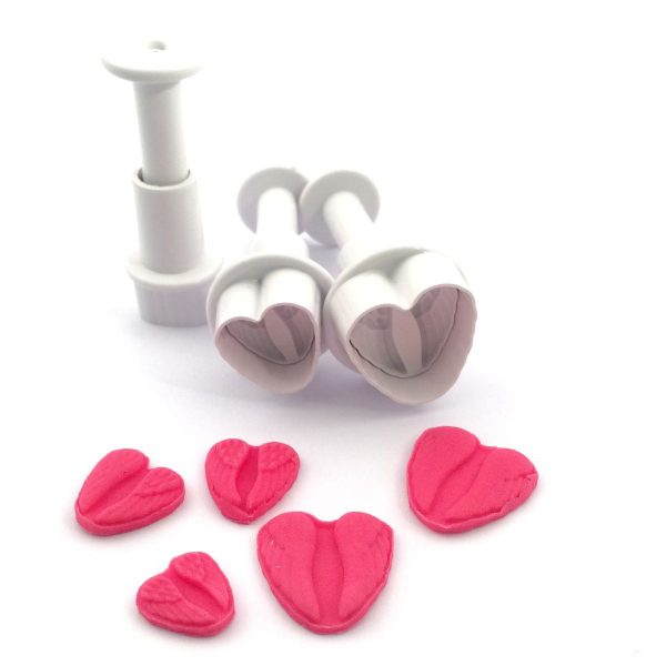 Dekofee Mini Stampini ad Espulsione Ali d'Angelo Set 3 pz