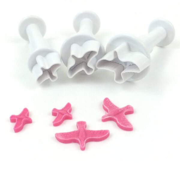 Dekofee Stampini a Stantuffo Mini Colombe Set 3
