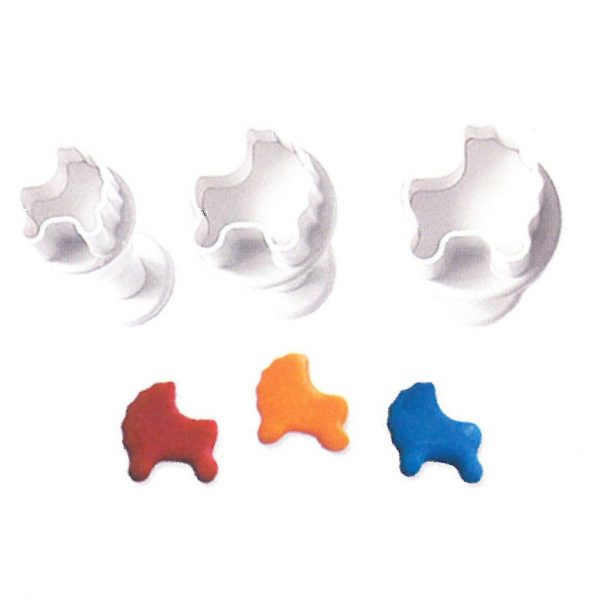 Dekofee Stampini a Stantuffo Mini Passeggino Set 3