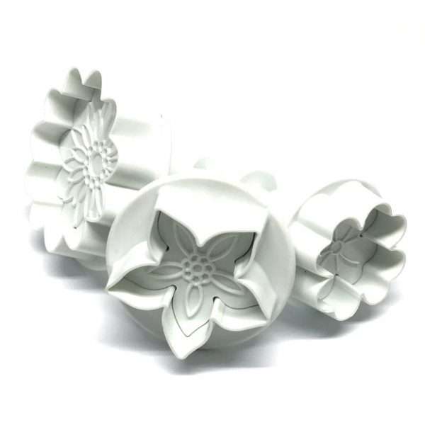Dekofee Stampini a Espulsione Mix Fiori Set 3pz