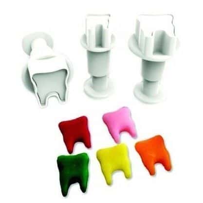 Dekofee Stampini a Stantuffo Dentini Set 3