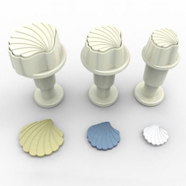 Dekofee Stampini a Stantuffo Mini Conchiglie Set 3