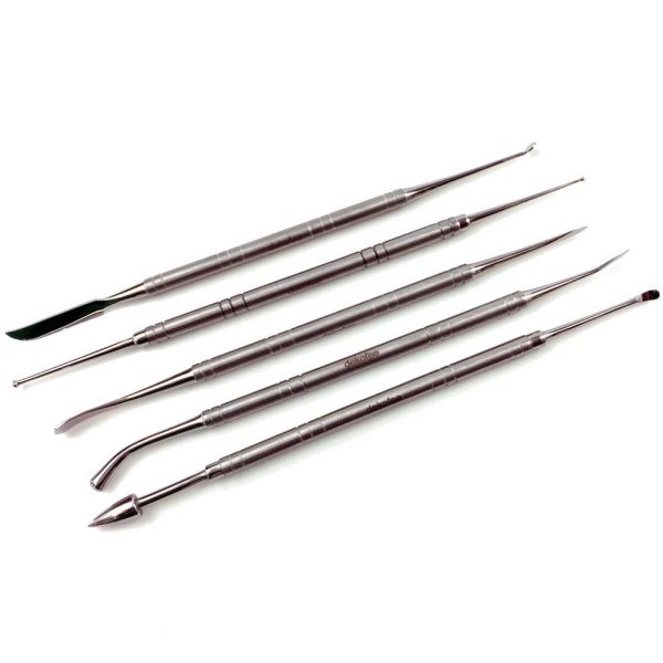 Dekofee Set Strumenti Prof per Modellare Acc Inox Conf 5pz