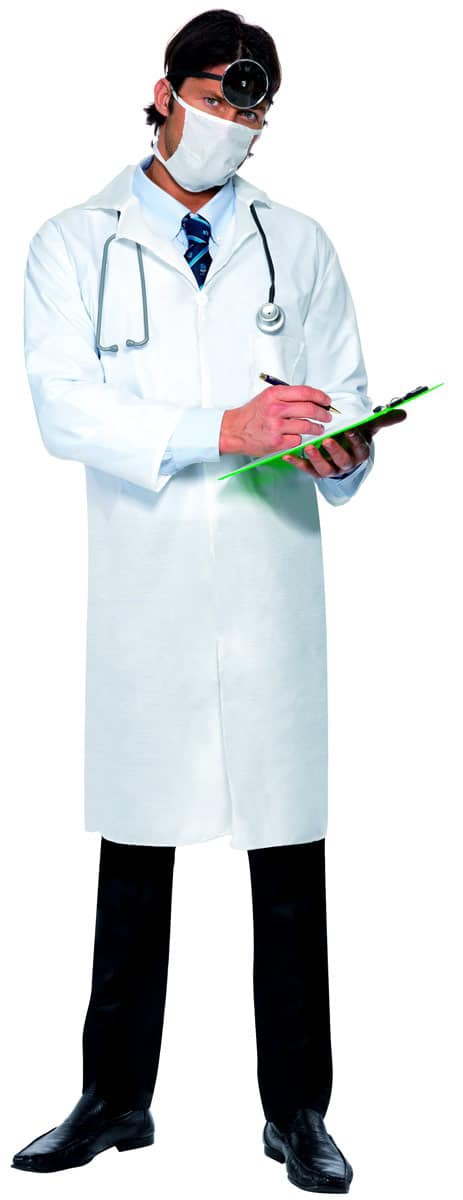 Chirurgo Uomini Dottore Abiti da Dottore Signore Dottore OP Abiti da Dottore Costume da Dottore M-L Taglia Foxxeo Costume da Dottore per Adulti 