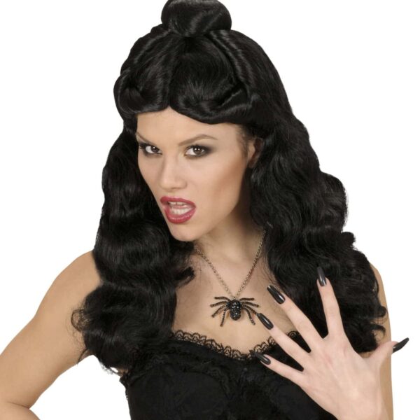 Parrucca Nera da Vampira