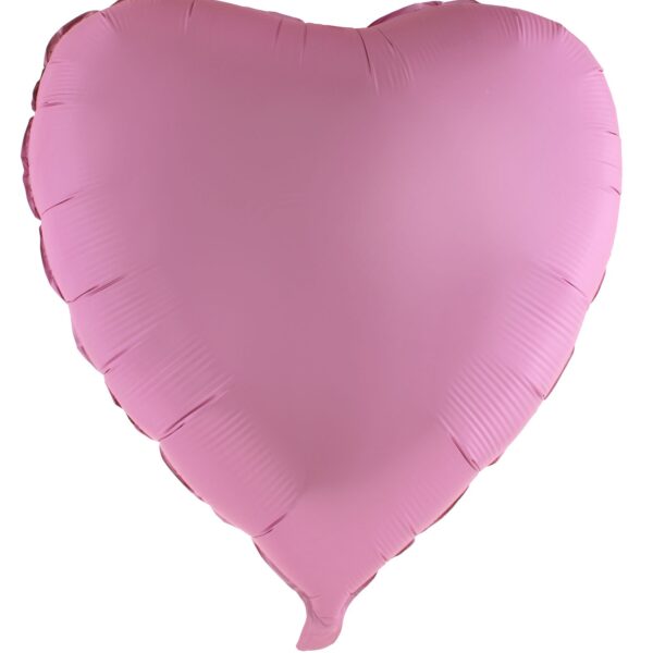 Palloncino in Mylar Cuore Rosa Metallizzato
