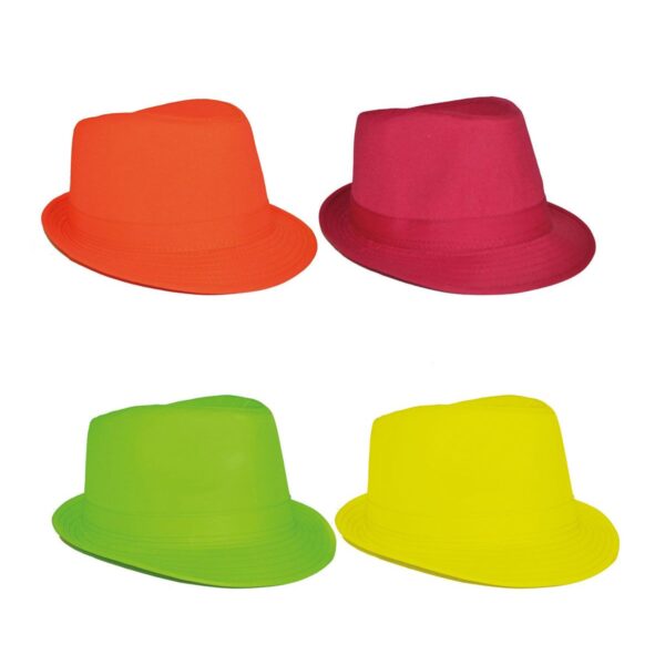Cappello da Gangster Fluorescente Colori Assortiti