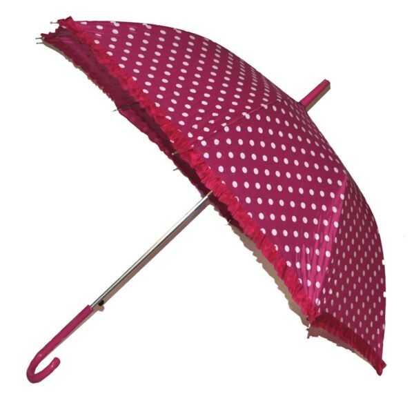 Ombrello Parasole Fucsia a Pois