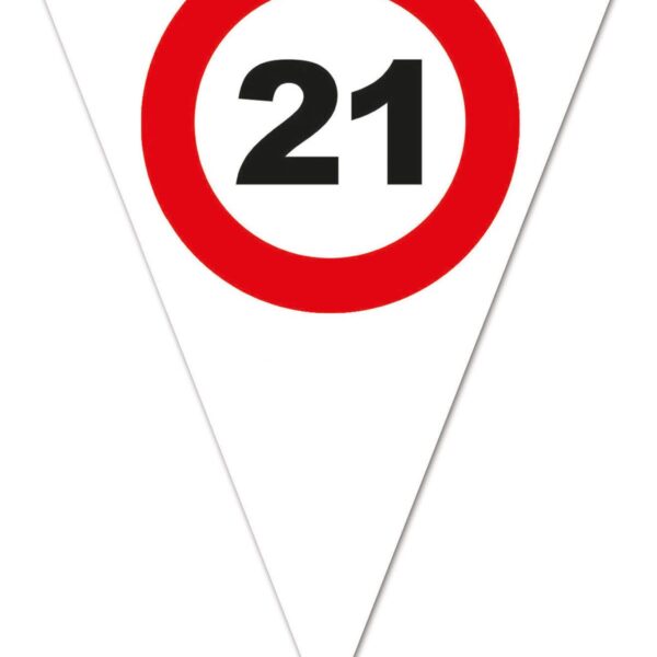 Festone Bandierina Numero Limite 21