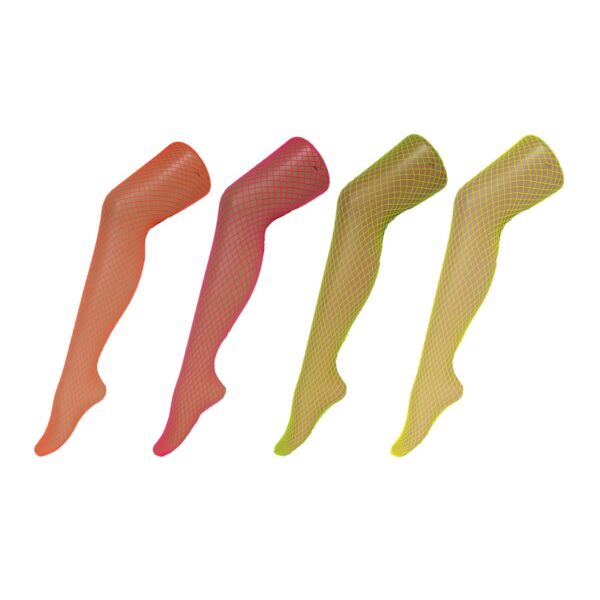Collant a Rete Fluorescente Colori Assortiti