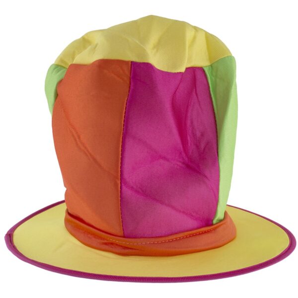 Cappello da Clown Cilindro Alto Multicolore