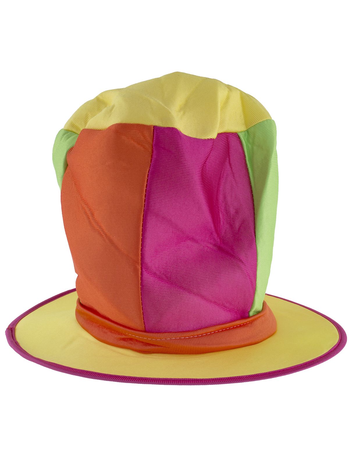 Cappello da Clown Cilindro Alto Multicolore - Fantaparty.it