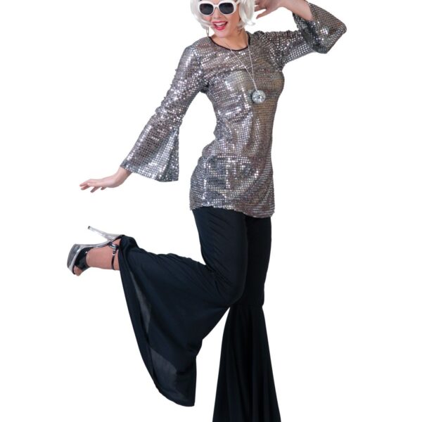 Costume Argento in Paillettes Disco