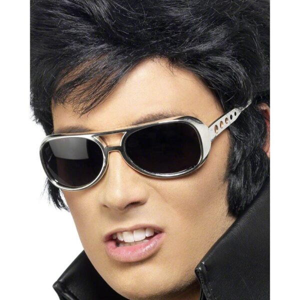 Occhiali argento da Elvis