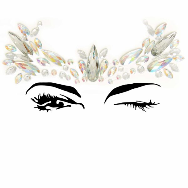 Gioielli adesivi per il viso Queen Of Ice