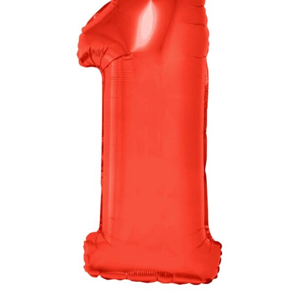 Numeri Giganti in Mylar Rosso da 1 Metro