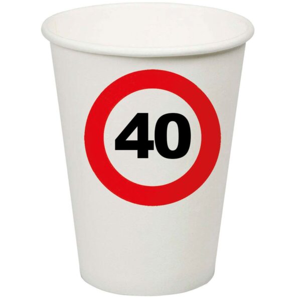 Bicchieri con Numero Limite 40