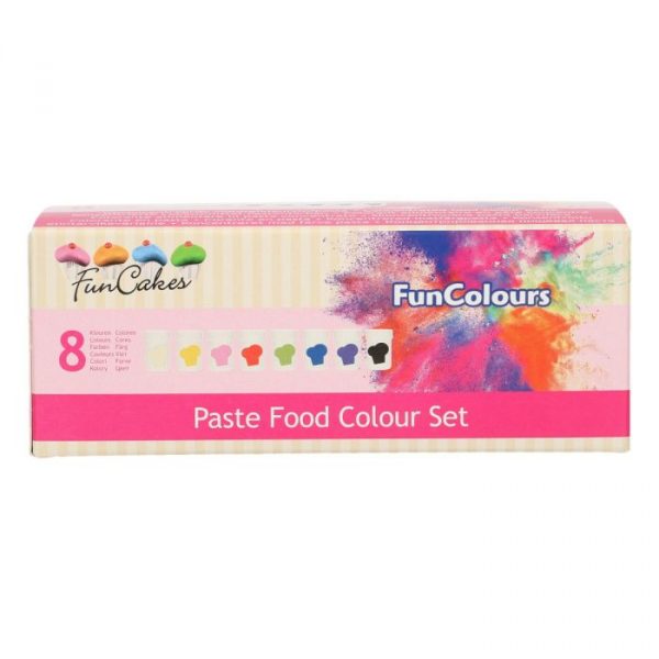 Funcakes Set da 8 Pasta Colorante Alimentare  - 30 Gr.