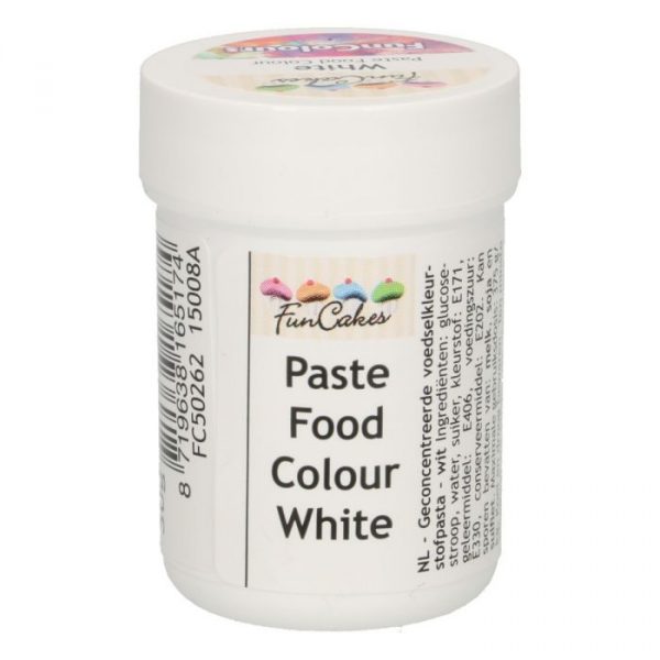 Funcakes Pasta Colorante Alimentare Bianco - 30 Gr.