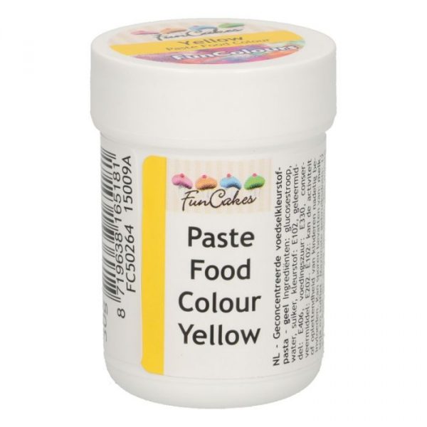 Funcakes Pasta Colorante Alimentare Giallo - 30 Gr.