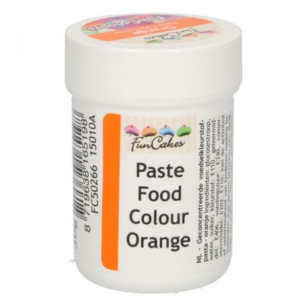 Funcakes Pasta Colorante Alimentare Arancione - 30 Gr.