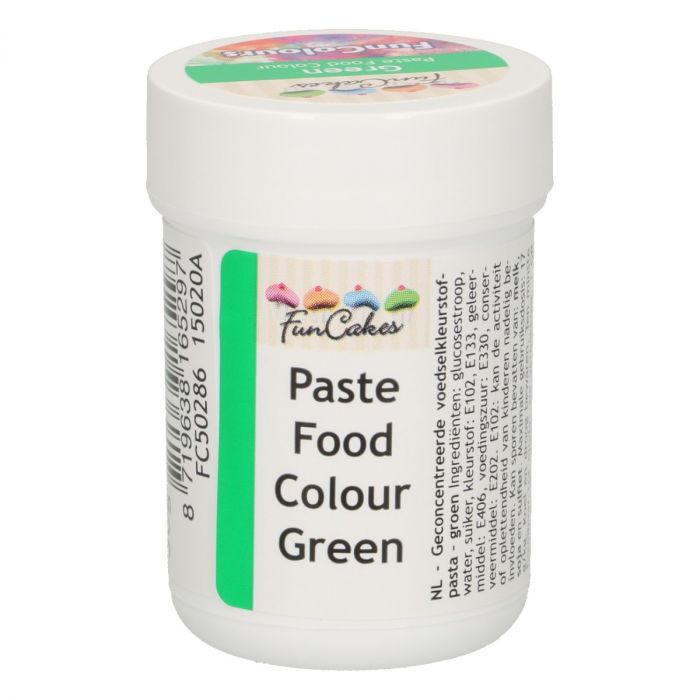 colorante alimentare pasta 25gr verde green party