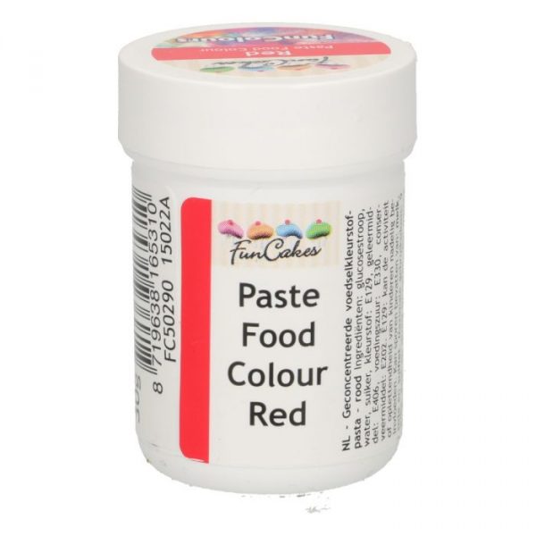 Funcakes Pasta Colorante Alimentare Rosso - 30 Gr.