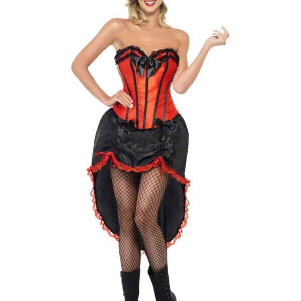 Costume da Ballerina Burlesque Rosso