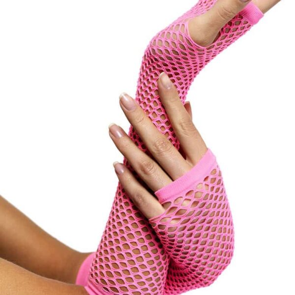 Guanti a rete Rosa