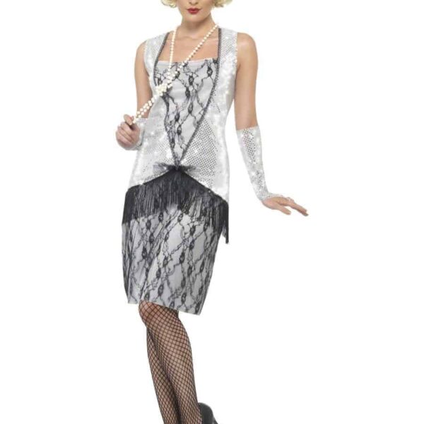 Costume da Charleston Grigio