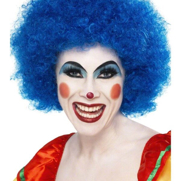 Parrucca da Clown Blu